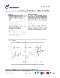 Datasheet CP3800 manufacturer Ceramate