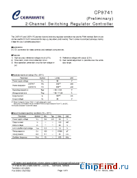 Datasheet CP9741 manufacturer Ceramate