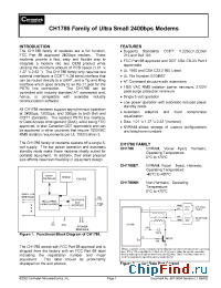 Datasheet CH1786ET/PD manufacturer Cermetek