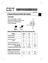 Datasheet CEB1012 manufacturer CET