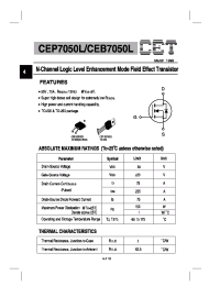 Datasheet CEB7050L manufacturer CET