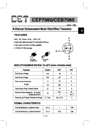 Datasheet CEB7060 manufacturer CET