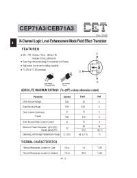 Datasheet CEB71A3 manufacturer CET