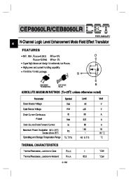 Datasheet CEB8060LR manufacturer CET