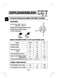 Datasheet CEBLZ44 manufacturer CET