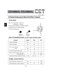 Datasheet CED4060AL manufacturer CET