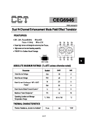 Datasheet CEG6946 manufacturer CET