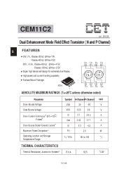 Datasheet CEM11C2 manufacturer CET