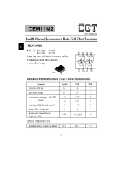 Datasheet CEM11M2 manufacturer CET