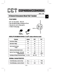 Datasheet CEP4050A manufacturer CET