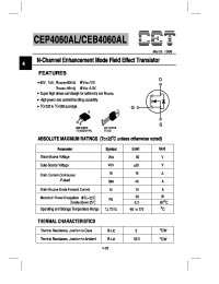 Datasheet CEP4060AL manufacturer CET