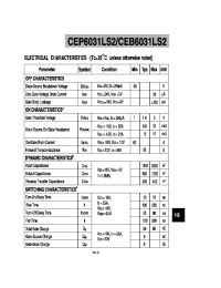 Datasheet CEP6031LS2 производства CET