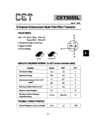 Datasheet CET3055L manufacturer CET