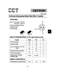Datasheet CET453N manufacturer CET