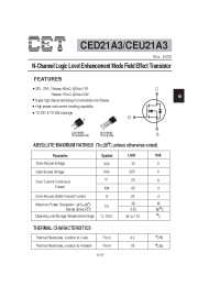 Datasheet CEU21A3 manufacturer CET