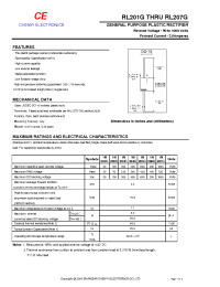 Datasheet 1N207G manufacturer Shanghai Lunsure