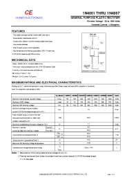 Datasheet 1N4001 manufacturer Shanghai Lunsure