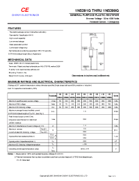 Datasheet 1N5394G manufacturer Shanghai Lunsure