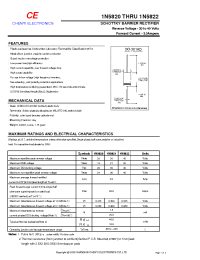 Datasheet 1N5822 manufacturer Shanghai Lunsure