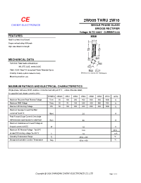 Datasheet 2W005 manufacturer Shanghai Lunsure