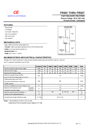 Datasheet FR305 manufacturer Shanghai Lunsure