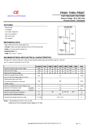 Datasheet FR306 manufacturer Shanghai Lunsure