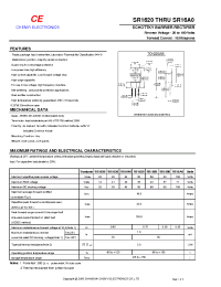Datasheet SR1680 manufacturer Shanghai Lunsure