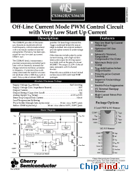 Datasheet CS3842BGD14 manufacturer Cherry