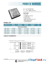 Datasheet FDD15-0512T2 manufacturer Chinfa