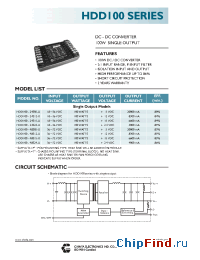 Datasheet HDD100-48S05-X manufacturer Chinfa