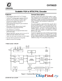 Datasheet CH7002D manufacturer Chrontel