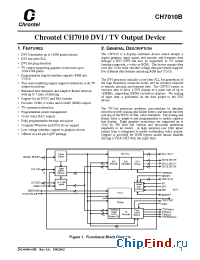 Datasheet CH7010B manufacturer Chrontel