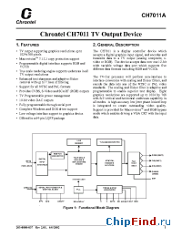 Datasheet CH7011A-T manufacturer Chrontel