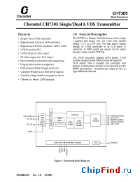 Datasheet CH7305 manufacturer Chrontel