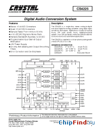 Datasheet CS4225-YU производства Cirrus