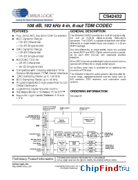 Datasheet CS42432-CMZ manufacturer Cirrus