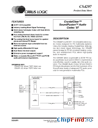 Datasheet CS4297-JQ manufacturer Cirrus