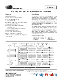 Datasheet CS4383 manufacturer Cirrus