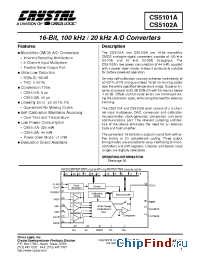 Datasheet CS5101A-AB manufacturer Cirrus