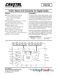 Datasheet CS5126-KP производства Cirrus