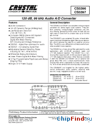 Datasheet CS5396-KS manufacturer Cirrus