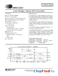 Datasheet CS53L32A manufacturer Cirrus