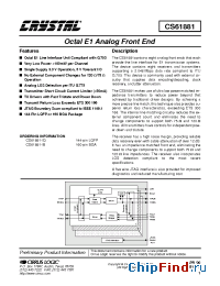 Datasheet CS61881-IB manufacturer Cirrus