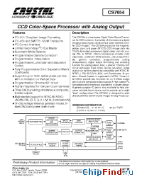Datasheet CS7654-KQ manufacturer Cirrus