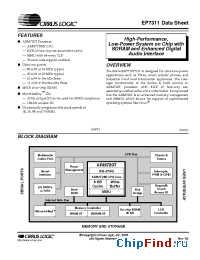 Datasheet EP7311-CB-C manufacturer Cirrus