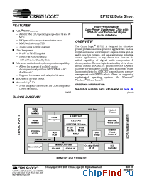 Datasheet EP7312-CB manufacturer Cirrus