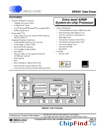 Datasheet EP9301-CQ manufacturer Cirrus