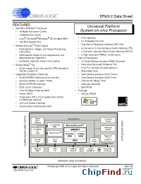 Datasheet EP9312-CB manufacturer Cirrus