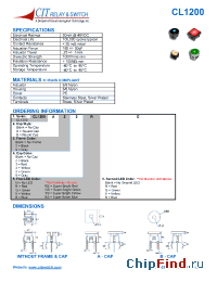 Datasheet CL120022G manufacturer CIT