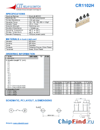 Datasheet CR1102H manufacturer CIT